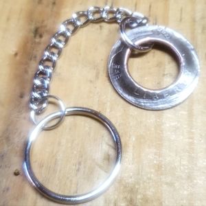 Inside out quarter Keychain